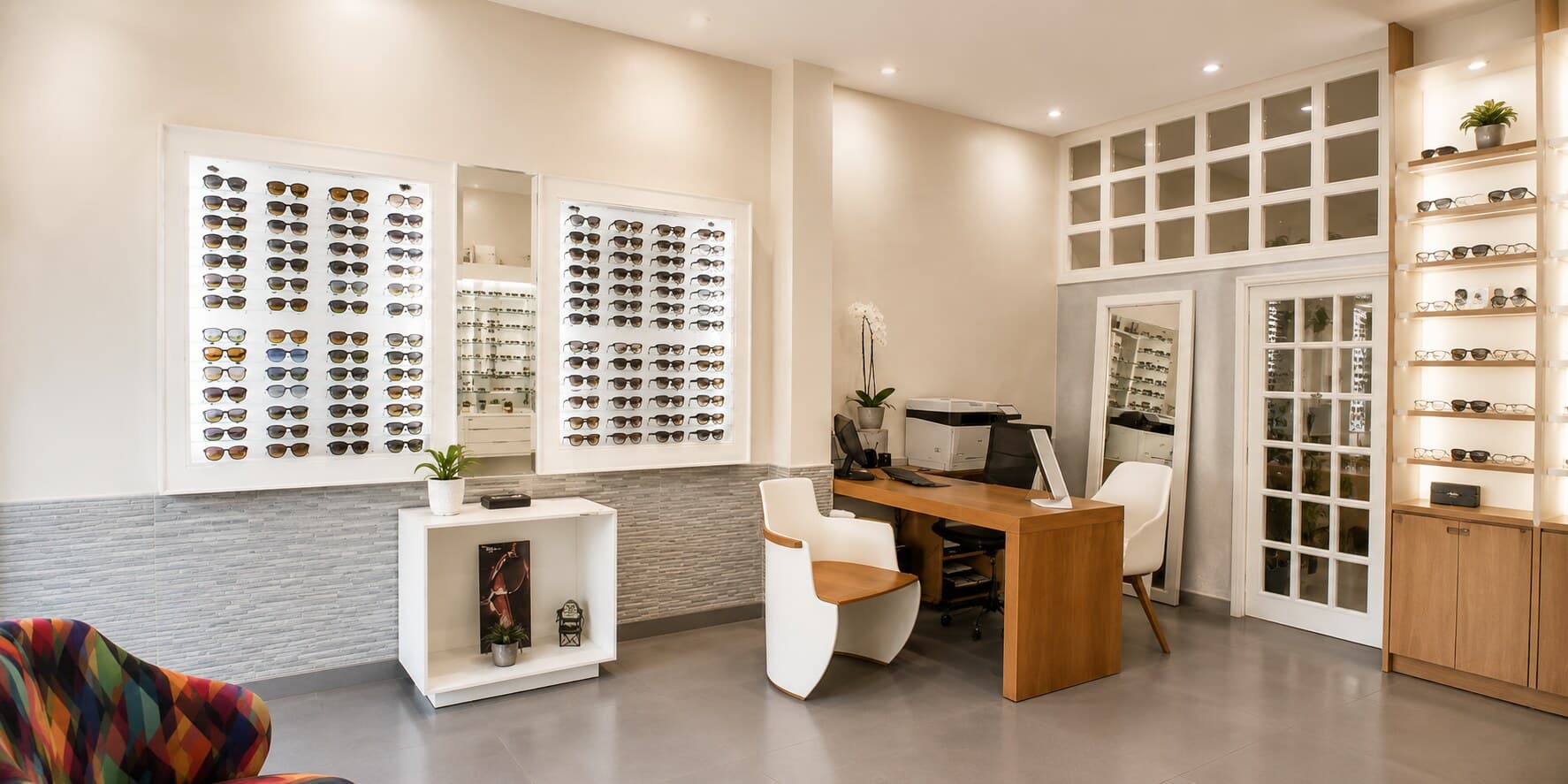 Intérieur de la boutique Espace Optique